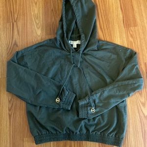Michael kors light weight crop hoodie